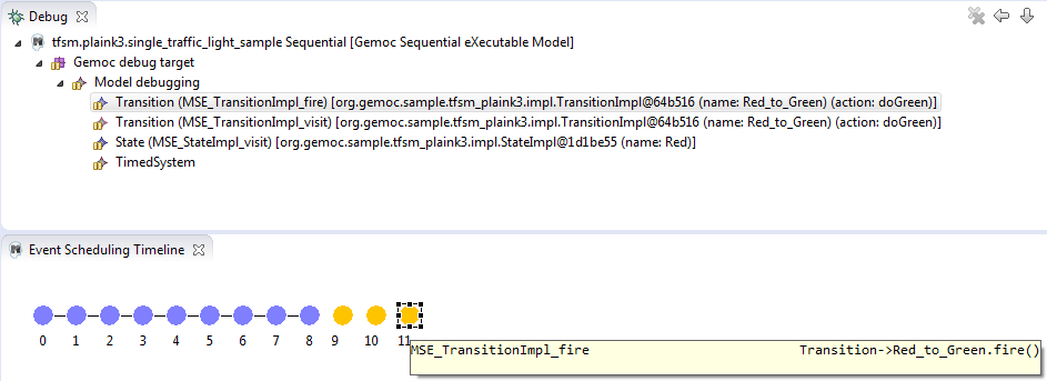 Multibranch timeline with Java engine