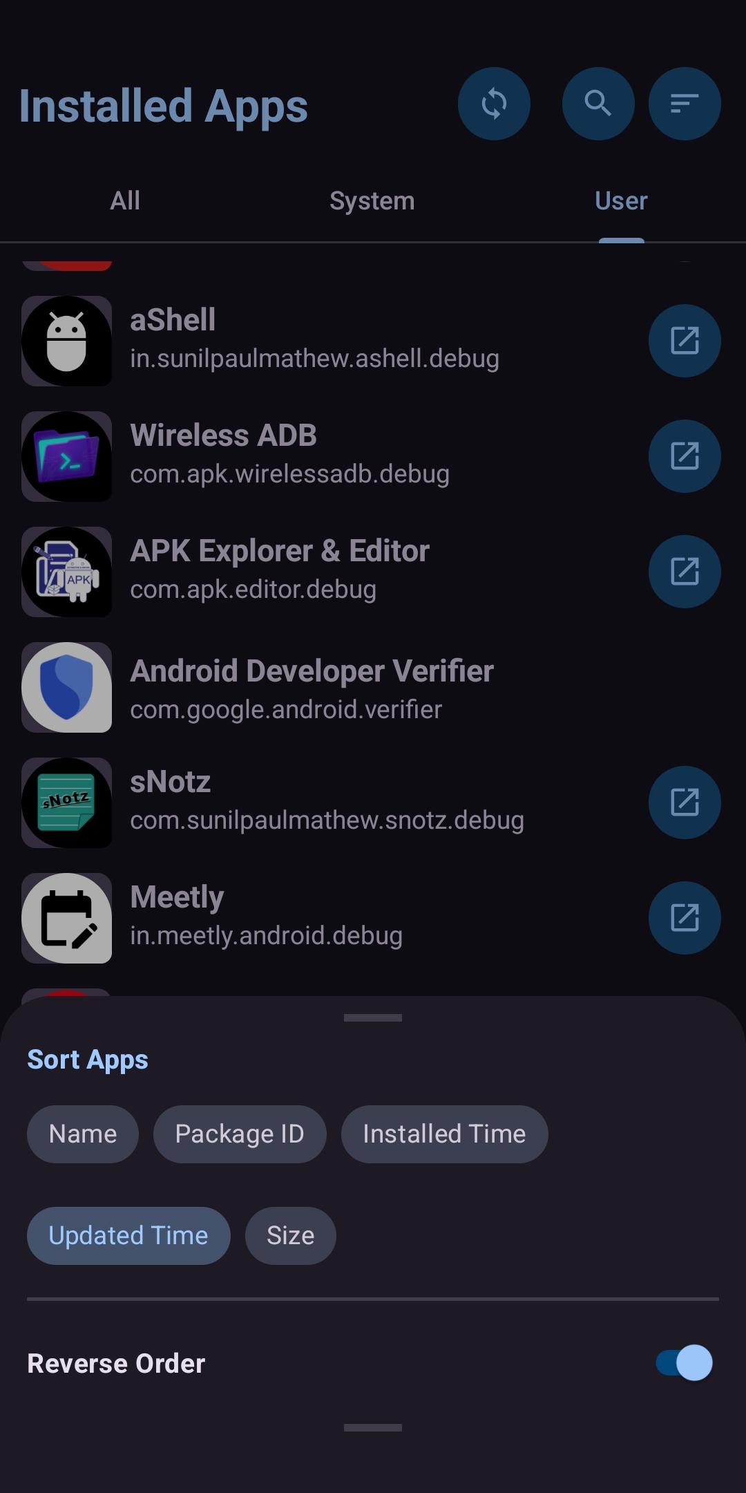Package Manager screenshot 1