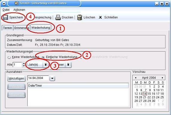 Evolution-Termin-bearbeiten-Wiederholung